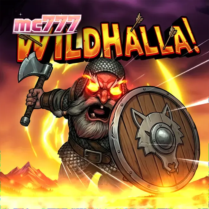 Tampilan visual slot Wildhalla dengan tema Norse dan simbol Walking Wild